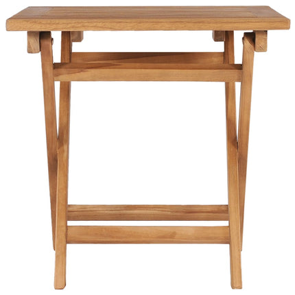 Hopfällbart trädgårdsbord 45x45x45 cm massiv teak
