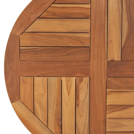 Bordsskiva i massiv teak rund 2,5 cm 70 cm