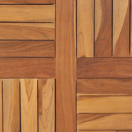 Bordsskiva i massiv teak rund 2,5 cm 70 cm