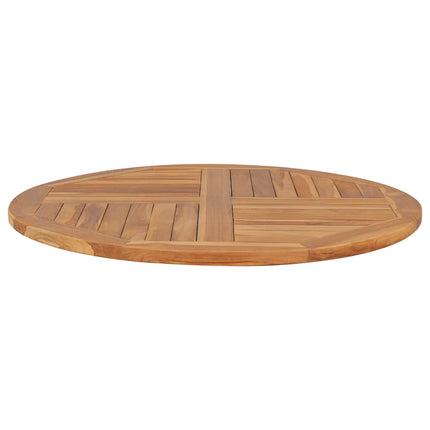 Bordsskiva i massiv teak rund 2,5 cm 90 cm
