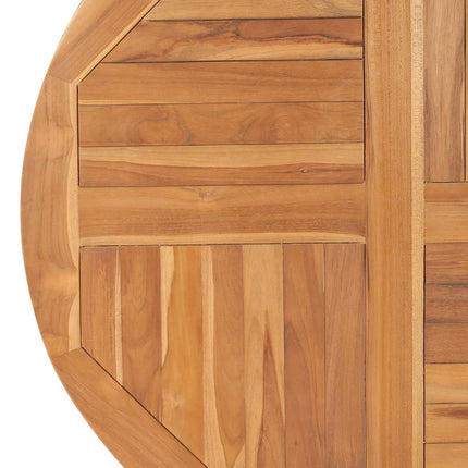Bordsskiva i massiv teak rund 2,5 cm 90 cm