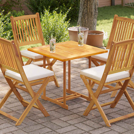Bordsskiva massiv teak 70x70x2,5 cm