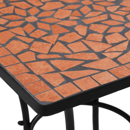 Mosaikbord 3 st keramik terrakotta