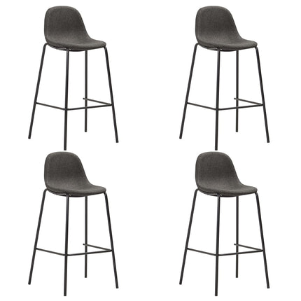 Bargrupp 5 delar tyg mörkgrå