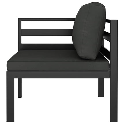 Hörnsits till modulsoffa 1 st med dynor aluminium antracit