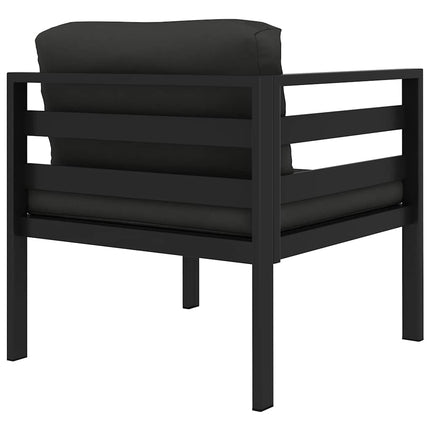 Hörnsits till modulsoffa 1 st med dynor aluminium antracit