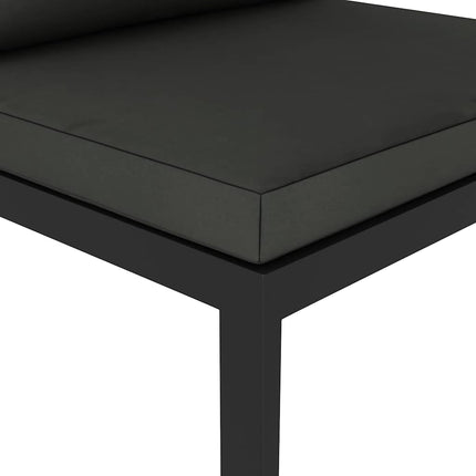 Mittensits till modulsoffa med dynor aluminium antracit
