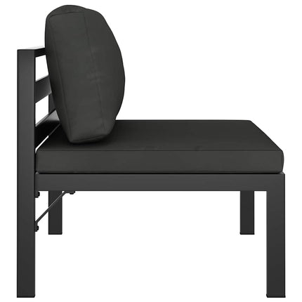 Mittensits till modulsoffa med dynor aluminium antracit