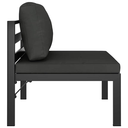 Mittensits till modulsoffa med dynor aluminium antracit
