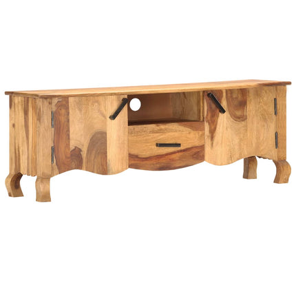 Tv-bänk 115x30x42 cm massivt trä