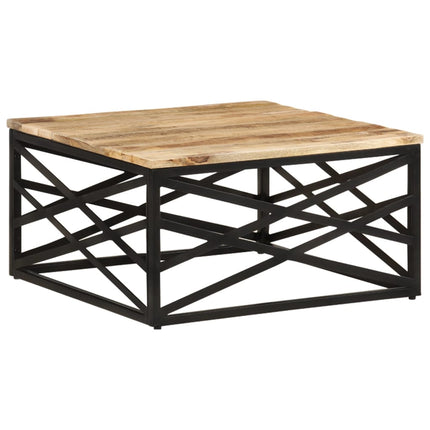 Soffbord 68x68x35 cm massivt mangoträ