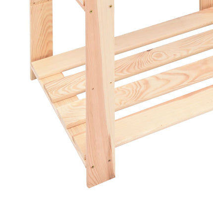 Förvaringshylla 3 hyllor 10 st 80x38x90 cm massiv furu 150 kg