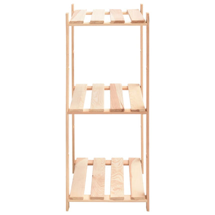 Förvaringshylla 3 hyllor 10 st 60x38x90 cm massiv furu 150 kg