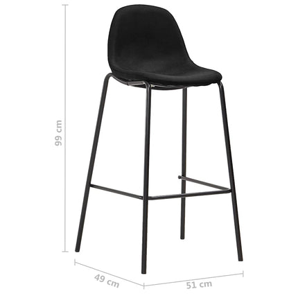 Bargrupp 3 delar tyg svart