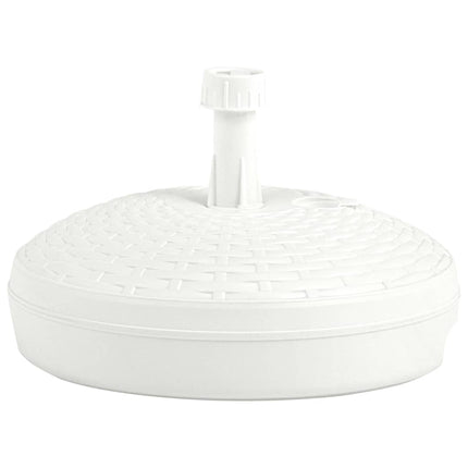 Parasollfot sand/vattenfylld 20 L vit plastrotting