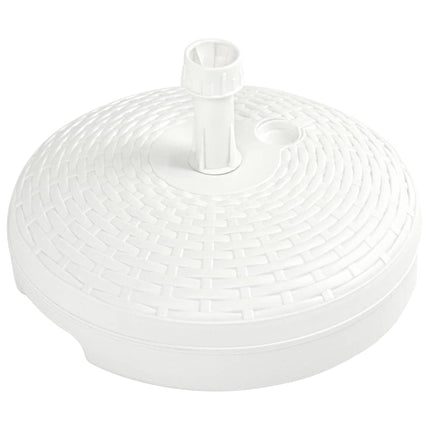 Parasollfot sand/vattenfylld 20 L vit plastrotting