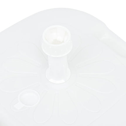 Parasollfot sand/vattenfylld 16 L vit plast