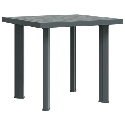 Trädgårdsbord grön 80x75x72 cm plast