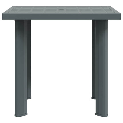 Trädgårdsbord grön 80x75x72 cm plast