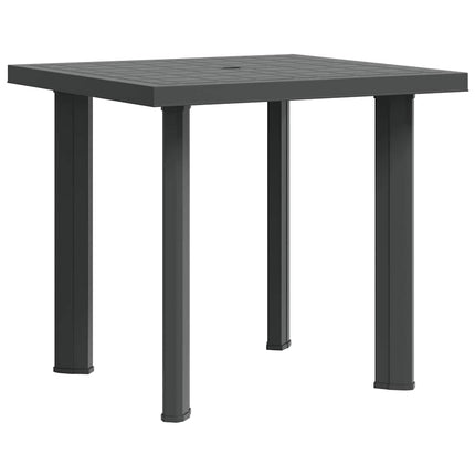 Trädgårdsbord antracit 80x75x72 cm plast