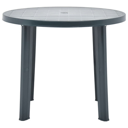 Trädgårdsbord grön 89 cm plast
