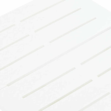 Hopfällbart trädgårdsbord vit 45x43x50 cm plast