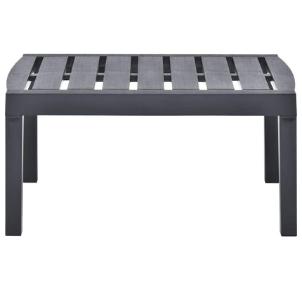 Trädgårdsbord antracit 78x55x38 cm plast
