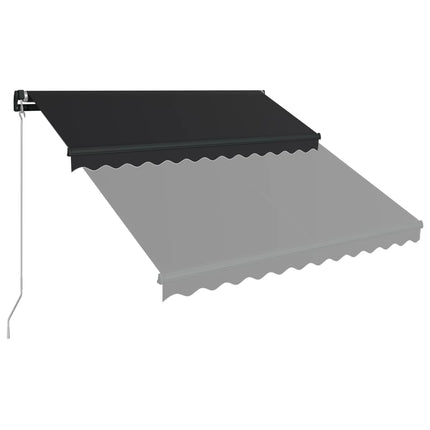 Markis manuellt infällbar 300x250 cm antracit