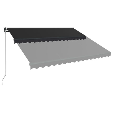 Markis manuellt infällbar 450x300 cm antracit
