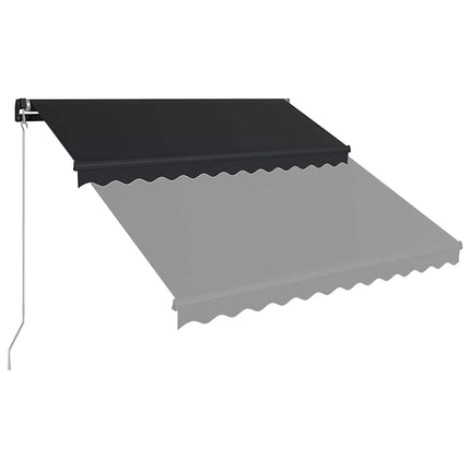 Markis manuellt infällbar med LED 300x250 cm antracit