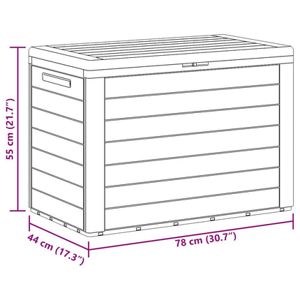 Dynbox antracit 78x44x55 cm