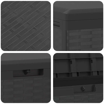 Dynbox antracit 114x47x60 cm