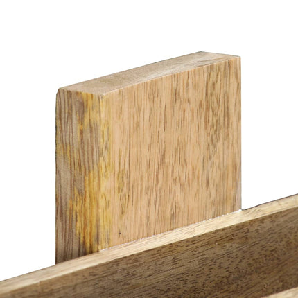 Väggmonterat tidningsställ 30x11x72 cm massivt mangoträ
