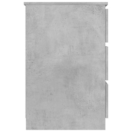 Skrivbord betonggrå 140x50x77 cm konstruerat trä