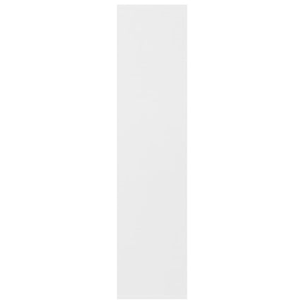 Bokhylla vit 50x25x106 cm konstruerat trä