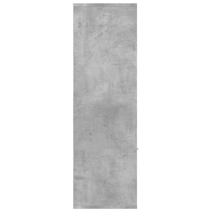 Bokhylla betonggrå 98x30x98 cm konstruerat trä