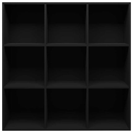 Bokhylla svart 98x29x97,5 cm konstruerat trä