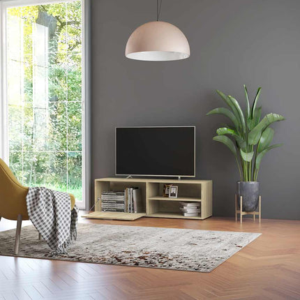 TV-bänk sonoma-ek 120x34x37 cm konstruerat trä