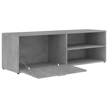Tv-bänk betonggrå 120x34x37 cm konstruerat trä
