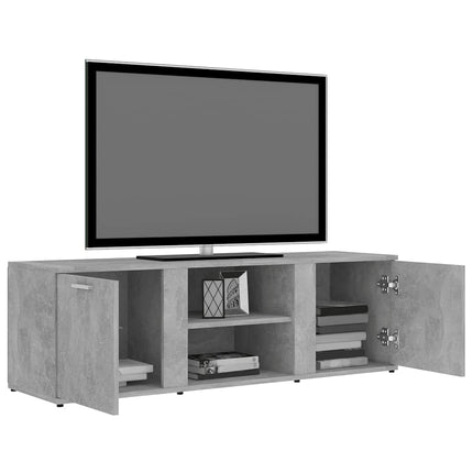 Tv-bänk betonggrå 120x34x37 cm konstruerat trä