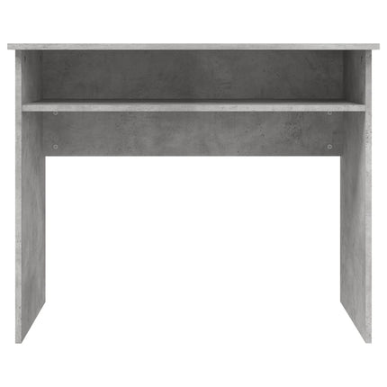 Skrivbord betonggrå 90x50x74 cm konstruerat trä