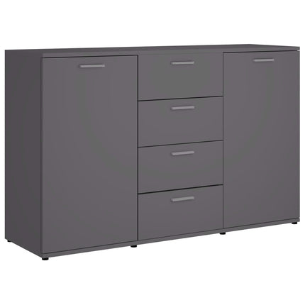 Skänk grå 120x35,5x75 cm konstruerat trä