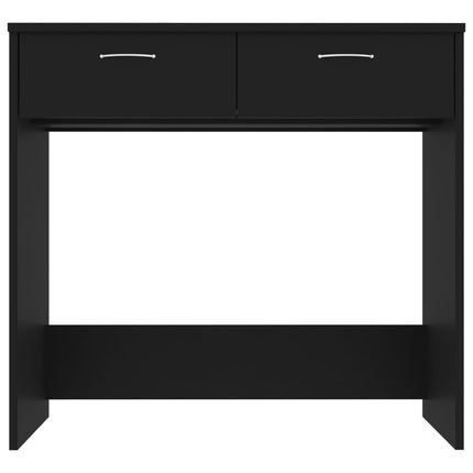 Skrivbord svart 80x40x75 cm konstruerat trä