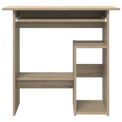 Skrivbord sonoma-ek 80x45x74 cm konstruerat trä