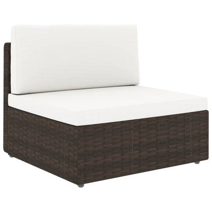 Modulsoffa 2-sits konstrotting brun