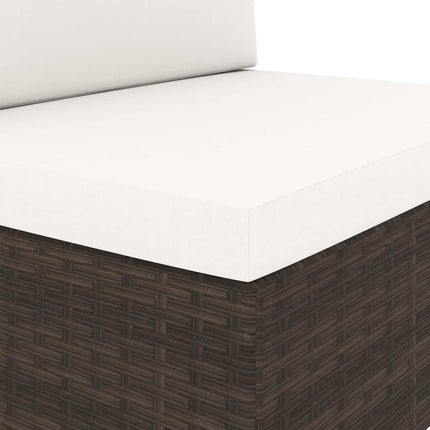 Modulsoffa 2-sits konstrotting brun