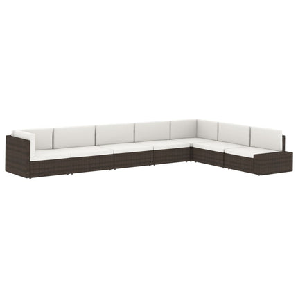 Modulsoffa 2-sits konstrotting brun