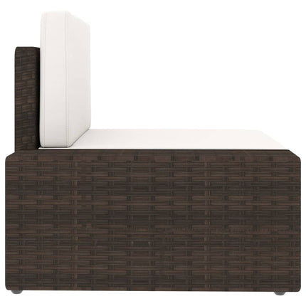 Modulsoffa 2-sits konstrotting brun