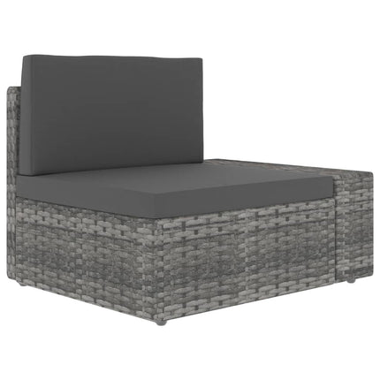 Modulsoffa 3-sits konstrotting grå