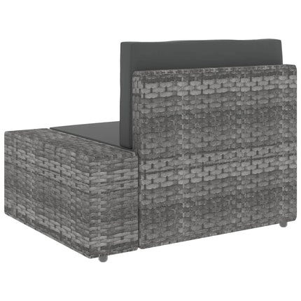 Modulsoffa 3-sits konstrotting grå